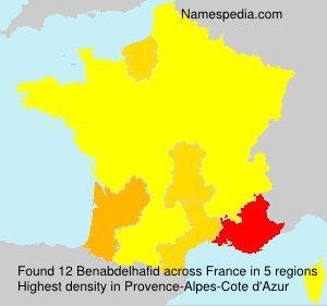 Surname Benabdelhafid in France Surname Benabdelhafid in France