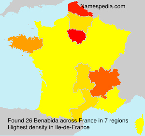 Surname Benabida in France Surname Benabida in France