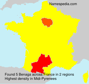 Surname Benaga in France