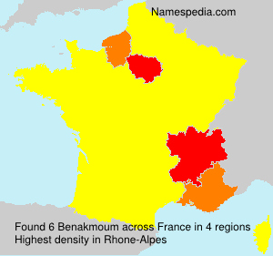 Surname Benakmoum in France Surname Benakmoum in France