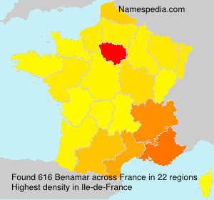 Surname Benamar in France Surname Benamar in France