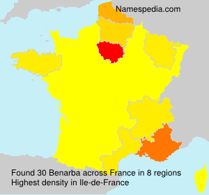 Surname Benarba in France Surname Benarba in France