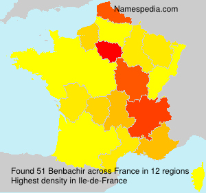 Surname Benbachir in France Surname Benbachir in France