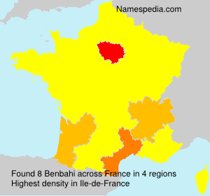 Surname Benbahi in France Surname Benbahi in France