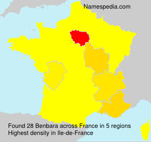 Surname Benbara in France Surname Benbara in France