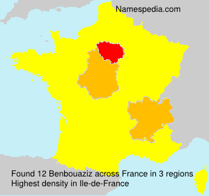 Surname Benbouaziz in France Surname Benbouaziz in France