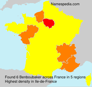 Surname Benboubaker in France Surname Benboubaker in France