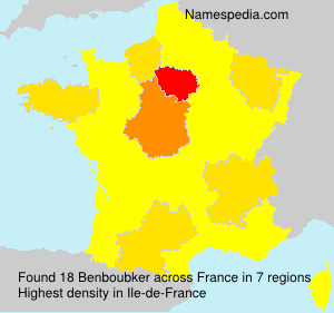 Surname Benboubker in France Surname Benboubker in France