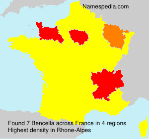 Surname Bencella in France Surname Bencella in France