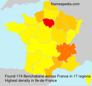 Surname Benchabane in France Surname Benchabane in France