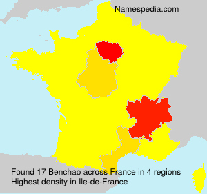 Surname Benchao in France Surname Benchao in France