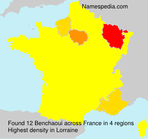 Surname Benchaoui in France Surname Benchaoui in France
