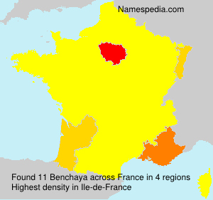 Surname Benchaya in France Surname Benchaya in France