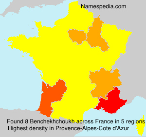Surname Benchekhchoukh in France Surname Benchekhchoukh in France