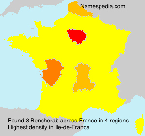 Surname Bencherab in France Surname Bencherab in France