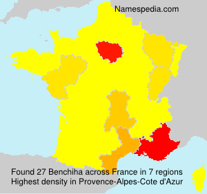Surname Benchiha in France Surname Benchiha in France