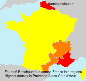 Surname Benchoukroun in France Surname Benchoukroun in France