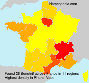 Surname Benchrif in France Surname Benchrif in France