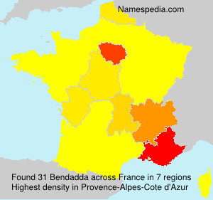 Surname Bendadda in France Surname Bendadda in France