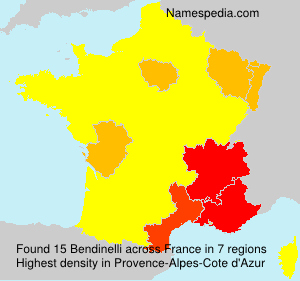 Surname Bendinelli in France Surname Bendinelli in France