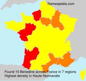 Surname Benedine in France Surname Benedine in France