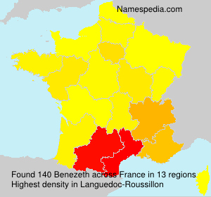 Surname Benezeth in France Surname Benezeth in France