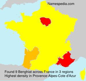 Surname Benghiat in France Surname Benghiat in France