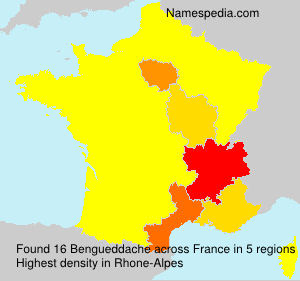 Surname Bengueddache in France Surname Bengueddache in France