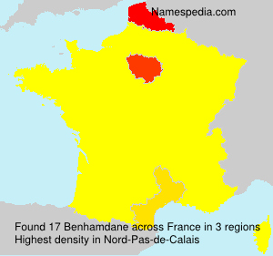 Surname Benhamdane in France Surname Benhamdane in France