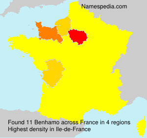 Surname Benhamo in France Surname Benhamo in France