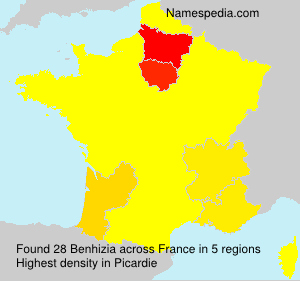 Surname Benhizia in France