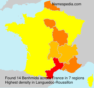 Surname Benhmida in France Surname Benhmida in France
