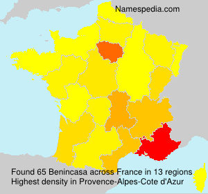 Surname Benincasa in France Surname Benincasa in France