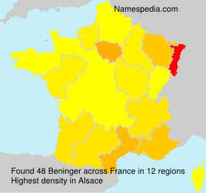 Surname Beninger in France Surname Beninger in France