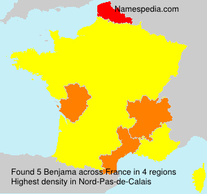 Surname Benjama in France Surname Benjama in France