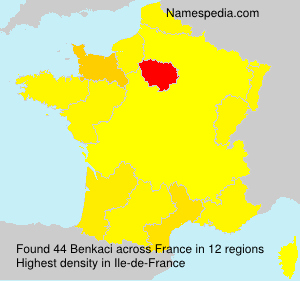 Surname Benkaci in France