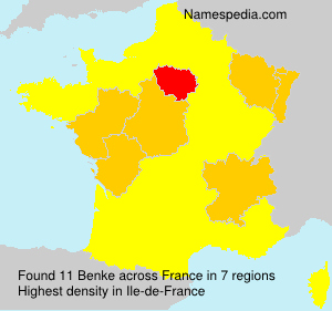 Surname Benke in France