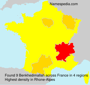 Surname Benkhedimallah in France Surname Benkhedimallah in France