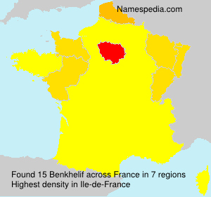 Surname Benkhelif in France Surname Benkhelif in France