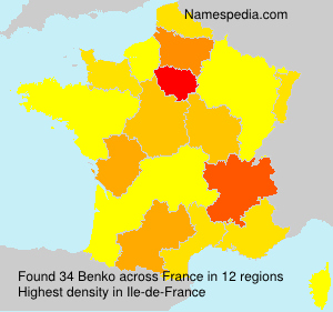 Surname Benko in France Surname Benko in France