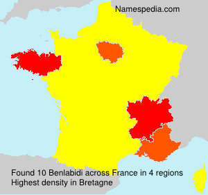 Surname Benlabidi in France Surname Benlabidi in France