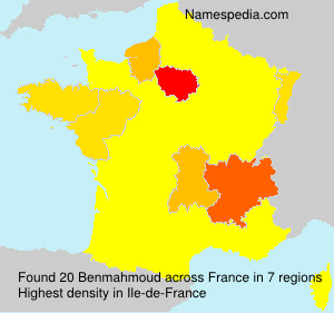 Surname Benmahmoud in France Surname Benmahmoud in France