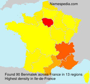 Surname Benmalek in France Surname Benmalek in France