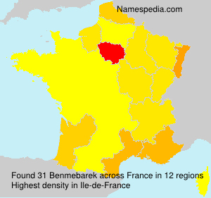 Surname Benmebarek in France Surname Benmebarek in France