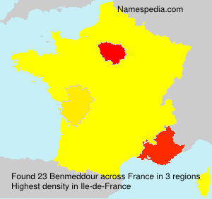 Surname Benmeddour in France Surname Benmeddour in France