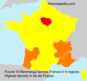 Surname Benmergui in France Surname Benmergui in France