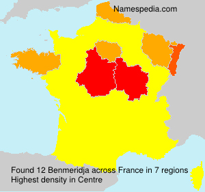 Surname Benmeridja in France Surname Benmeridja in France