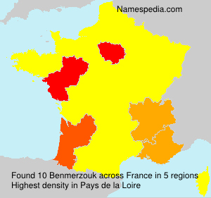 Surname Benmerzouk in France Surname Benmerzouk in France