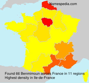 Surname Benmimoun in France Surname Benmimoun in France