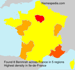 Surname Benmrah in France Surname Benmrah in France